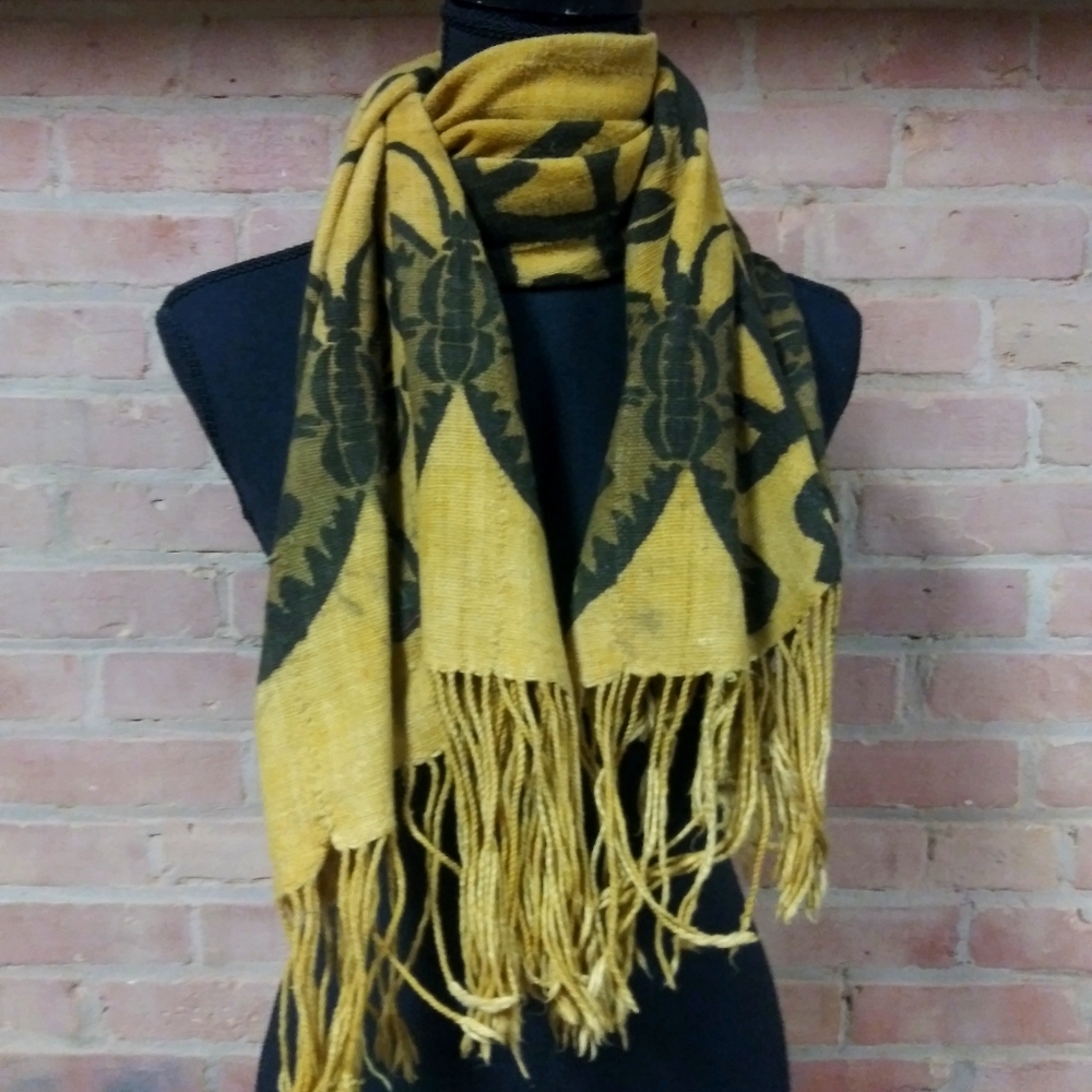 Beautiful Large Camel Shawl Wrap Throw